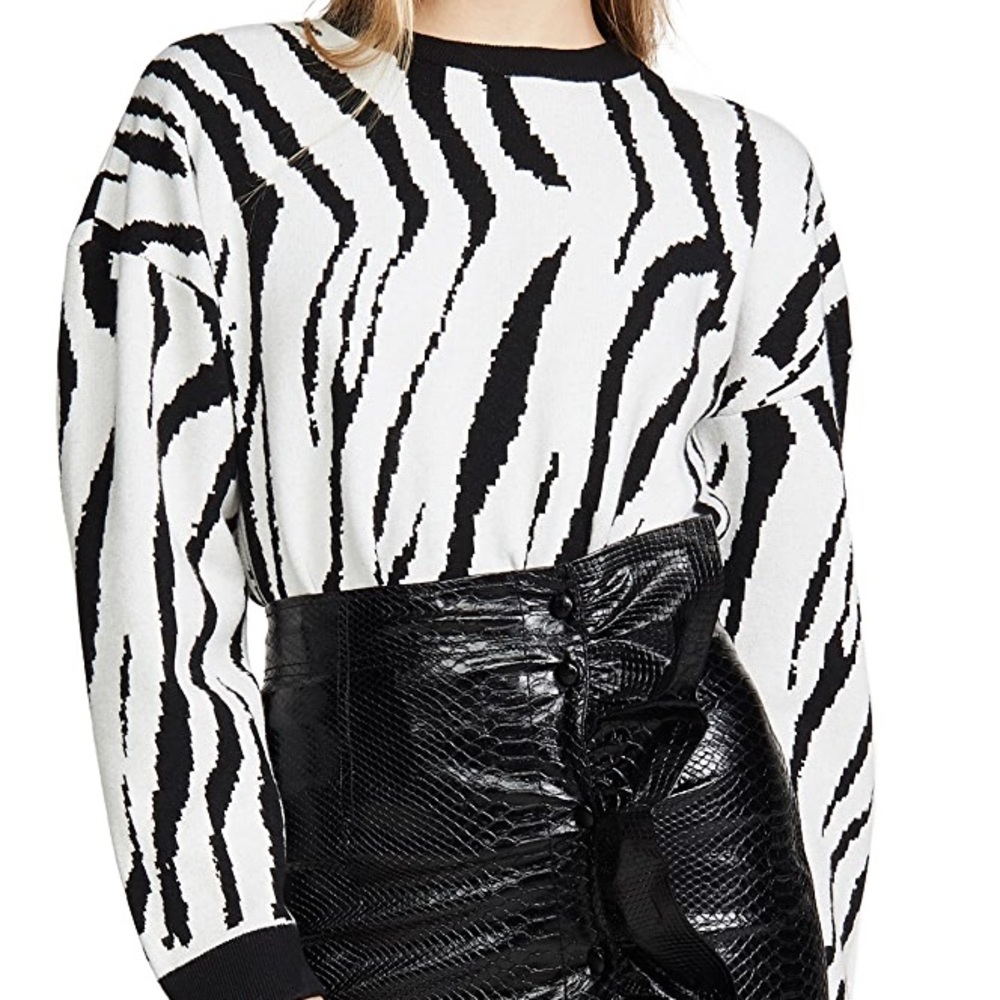 Endless Rose Zebra Print Sweater